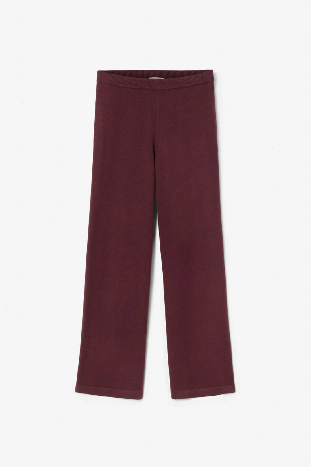 Talia Knit Trouser Deep Plum | Bukser | Smuk