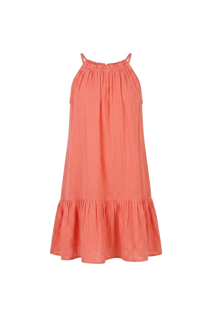 Tanger Short Dress Flamingo Peach | Kjoler | Smuk