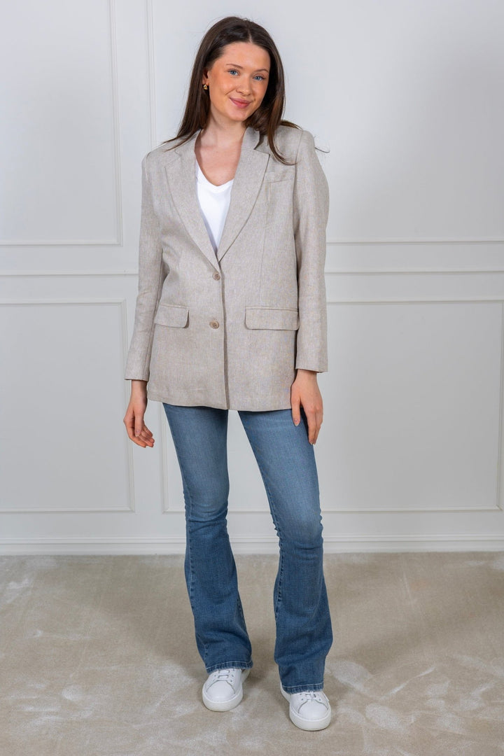 Tania - Rita Ls Relaxed Blazer Nomad Melange | Blazer | Smuk - Dameklær på nett