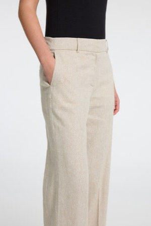 Tania - Rita Mw Wide Pant Nomad Melange | Bukser | Smuk - Dameklær på nett