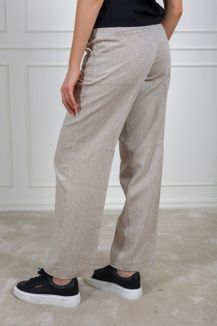 Tania - Rita Mw Wide Pant Nomad Melange | Bukser | Smuk - Dameklær på nett