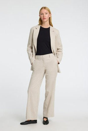 Tania - Rita Mw Wide Pant Nomad Melange | Bukser | Smuk - Dameklær på nett