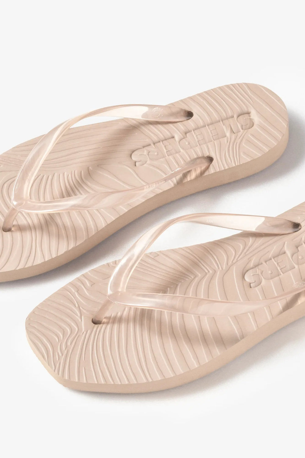 Tapered Flip Flop Eggnog Clear Trans | Sko | Smuk