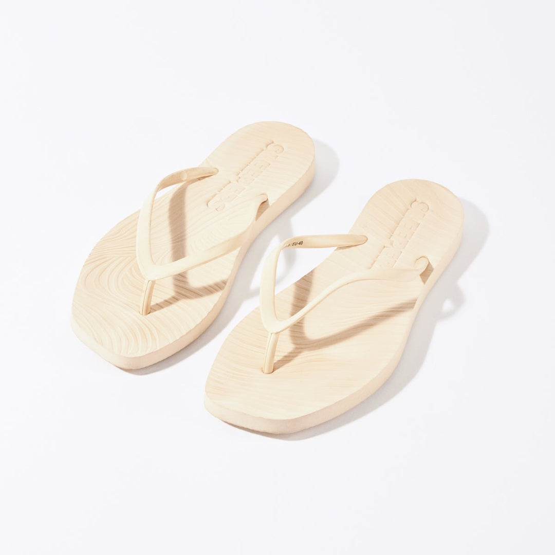 Tapered Flip Flop Eggnog | Sko | Smuk