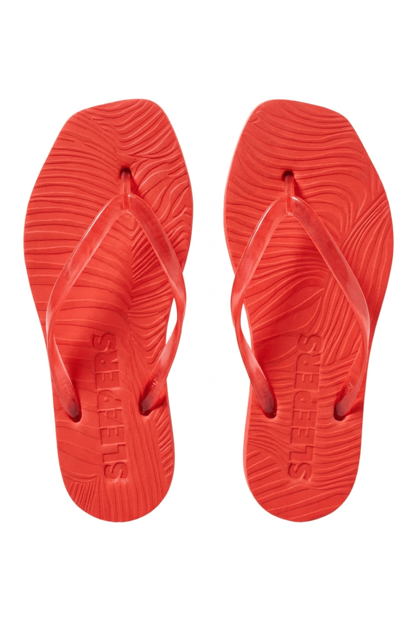 Tapered Flip Flop Red Trans | Sko | Smuk