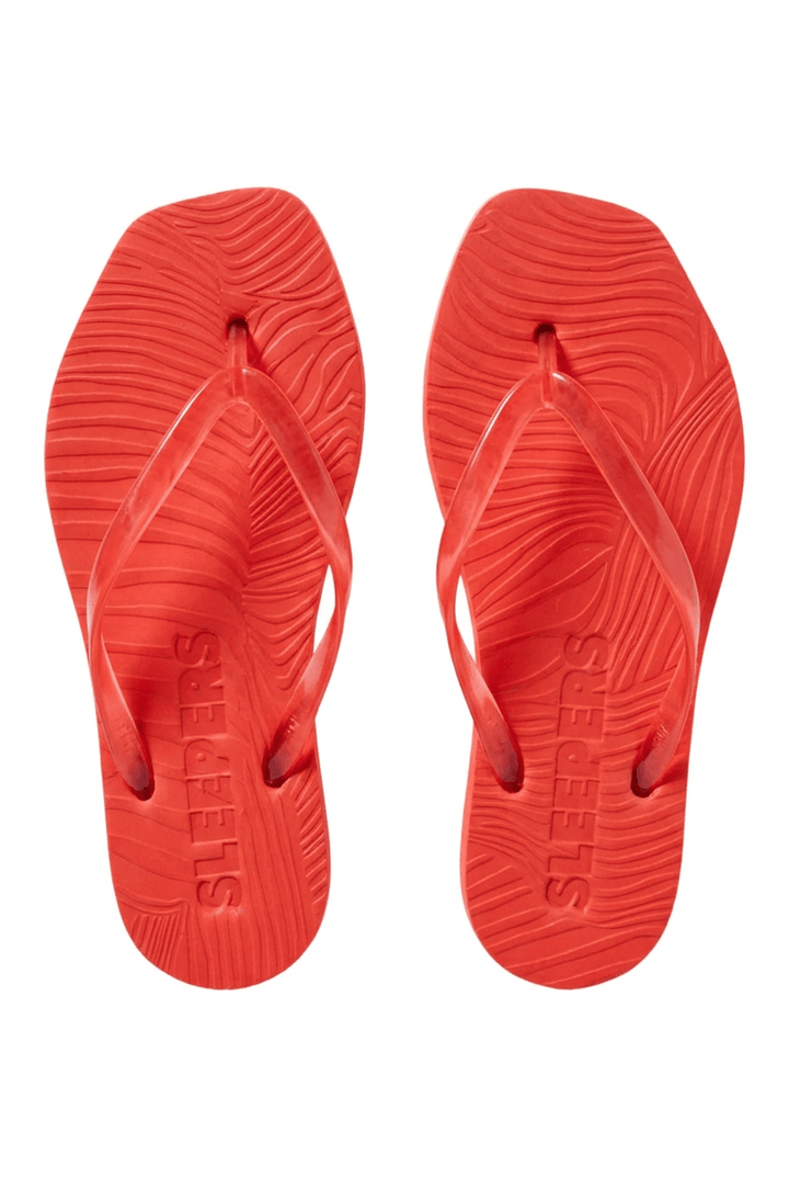 Tapered Flip Flop Red Trans | Sko | Smuk