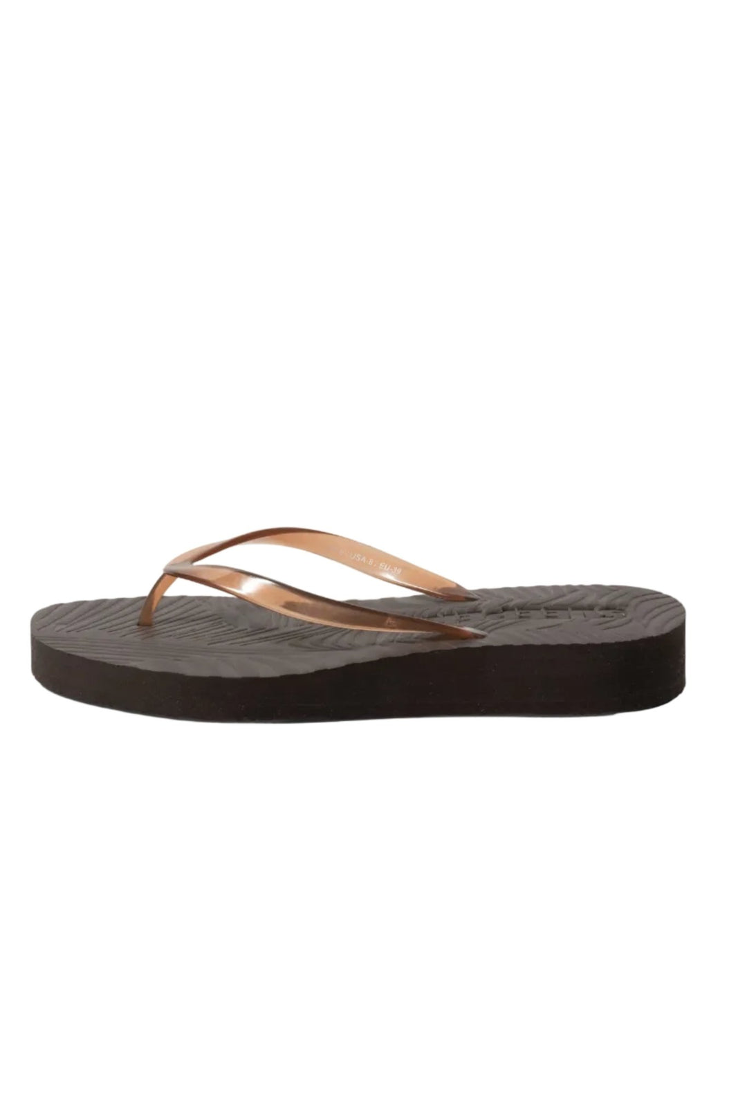 Tapered Platform Flip Flop Brown Trans | Sko | Smuk
