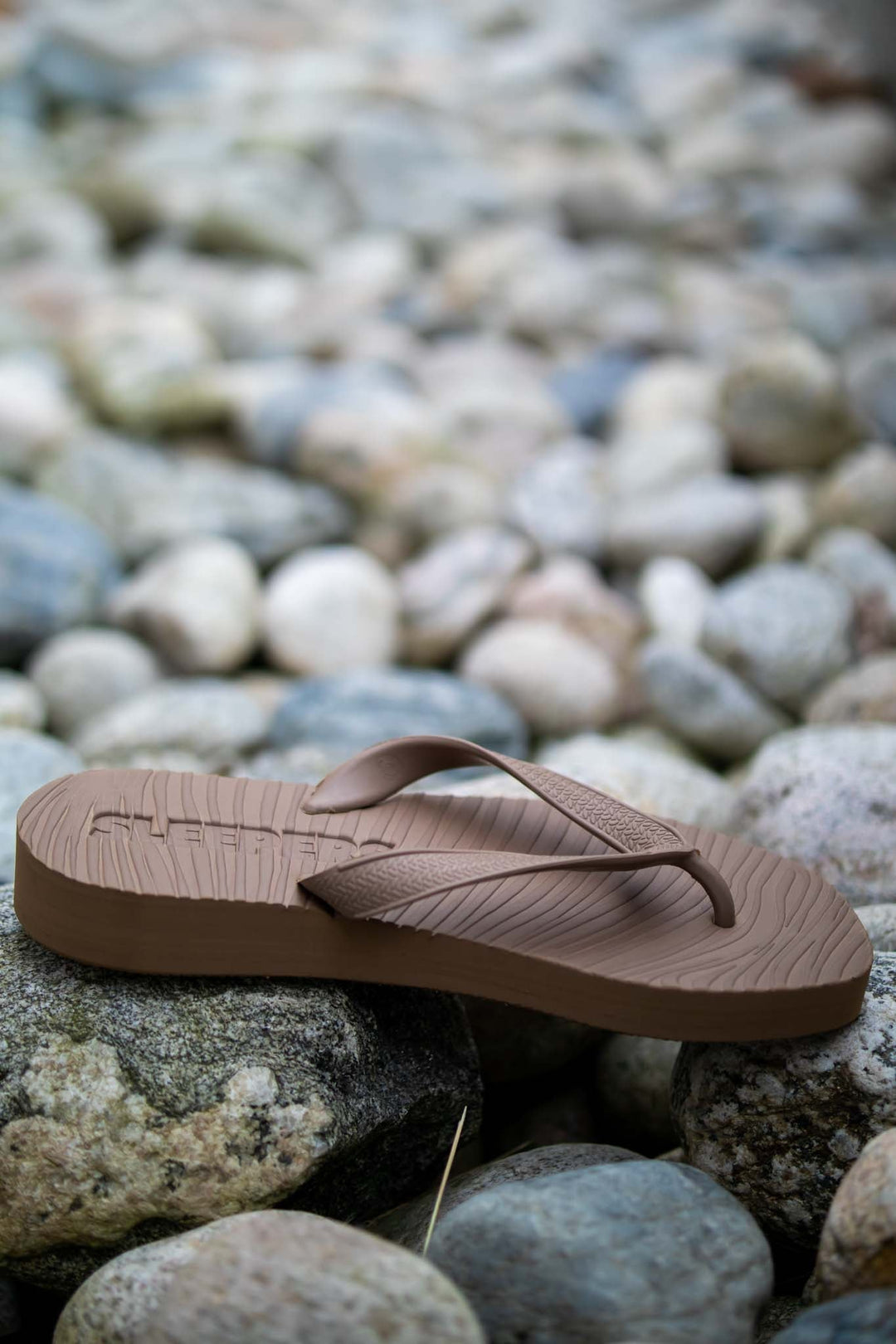 Tapered Plattform Flip Flop Sand