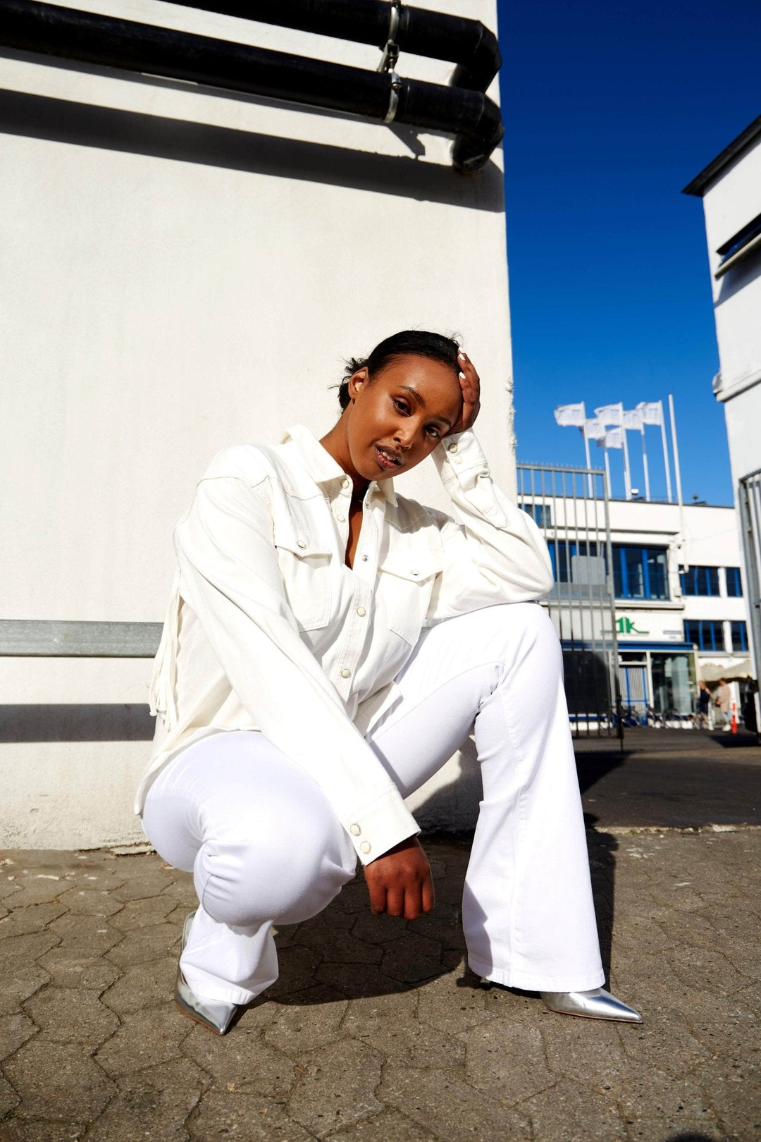 Tara Jeans White | Bukser | Smuk - Dameklær på nett
