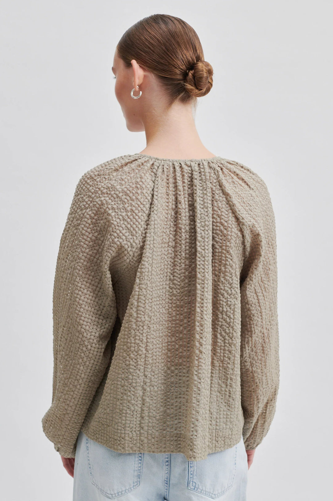 Tascha Blouse Vintage Khaki | Skjorter og bluser | Smuk - Dameklær på nett