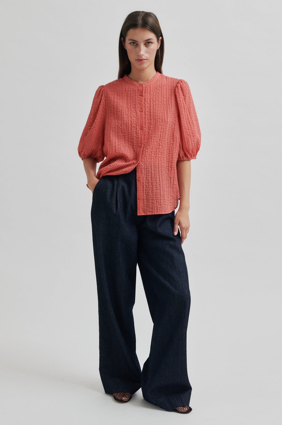 Tascha Shirt Spiced Coral | Skjorter og bluser | Smuk - Dameklær på nett