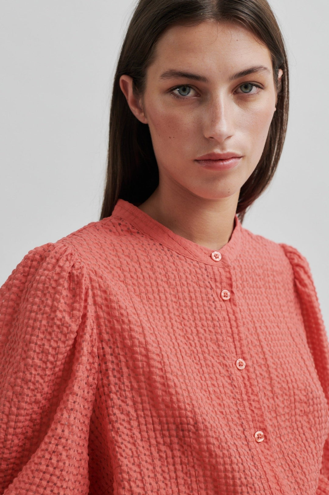 Tascha Shirt Spiced Coral | Skjorter og bluser | Smuk - Dameklær på nett