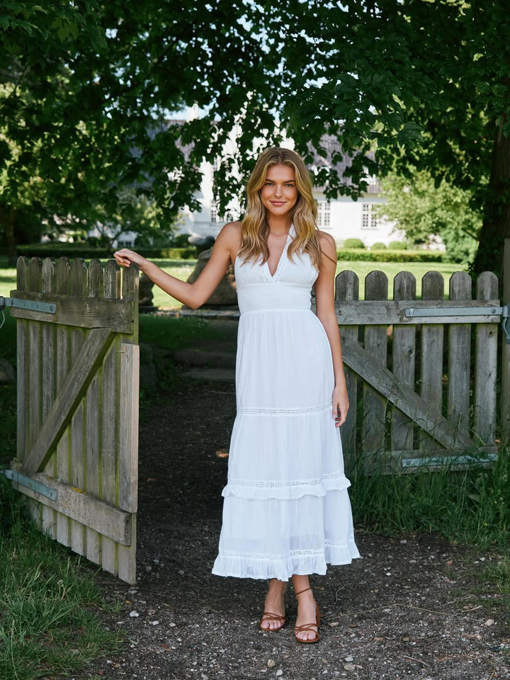 Terese S Voile Dress White | Kjoler | Smuk - Dameklær på nett