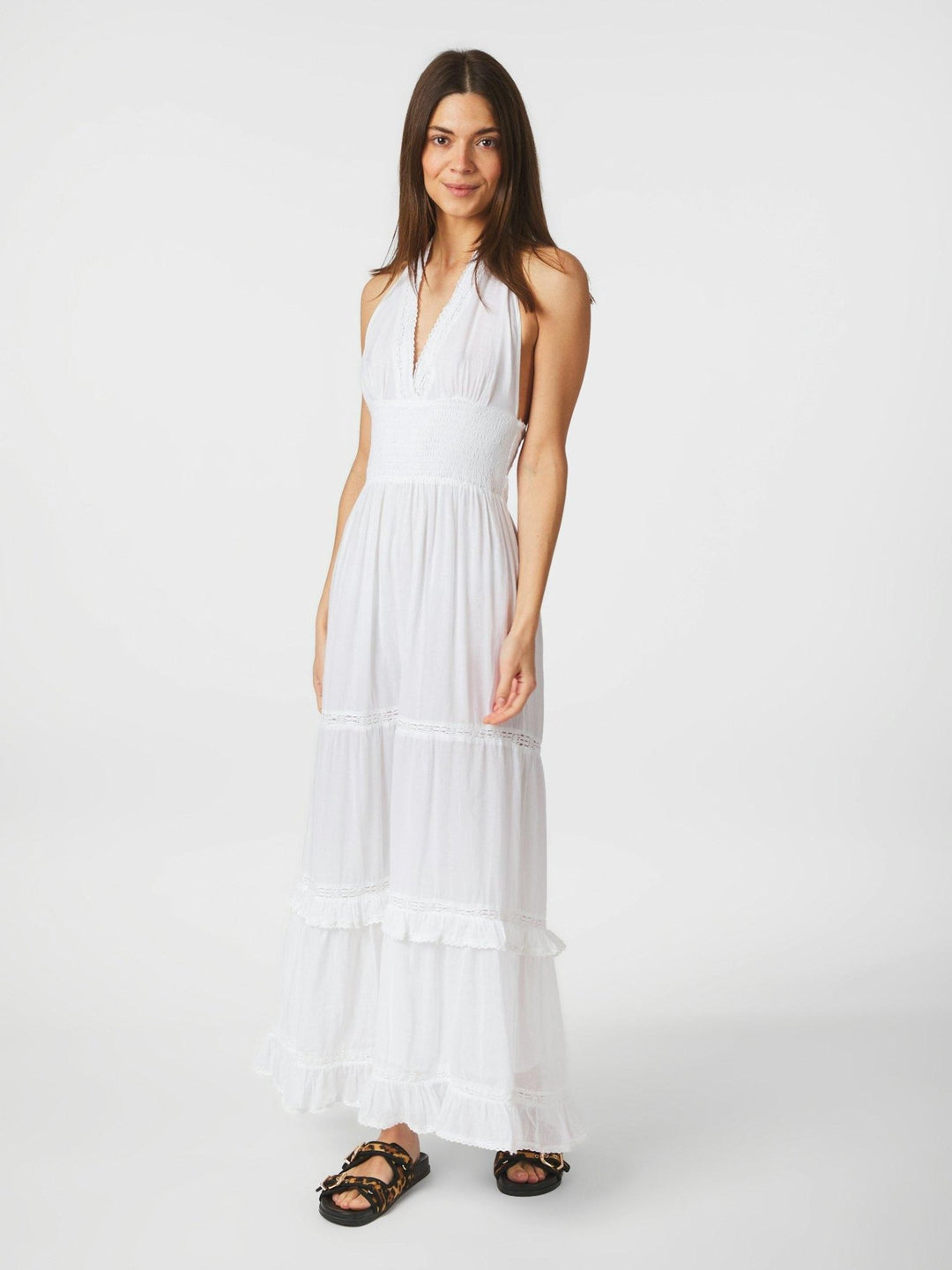 Terese S Voile Dress White | Kjoler | Smuk - Dameklær på nett
