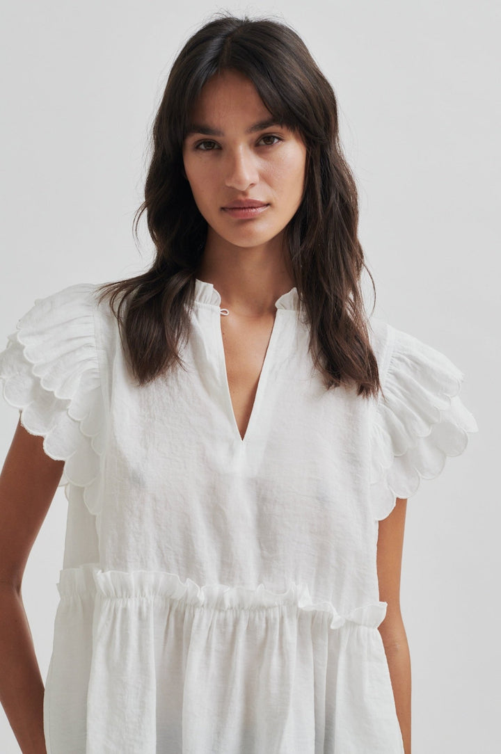 Terra Frill Top White Alyssum | Topper | Smuk - Dameklær på nett
