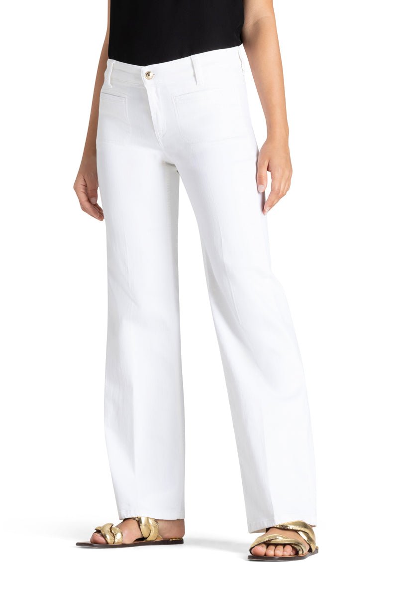 Tess Wide Leg Pure White Stone | Bukser | Smuk - Dameklær på nett