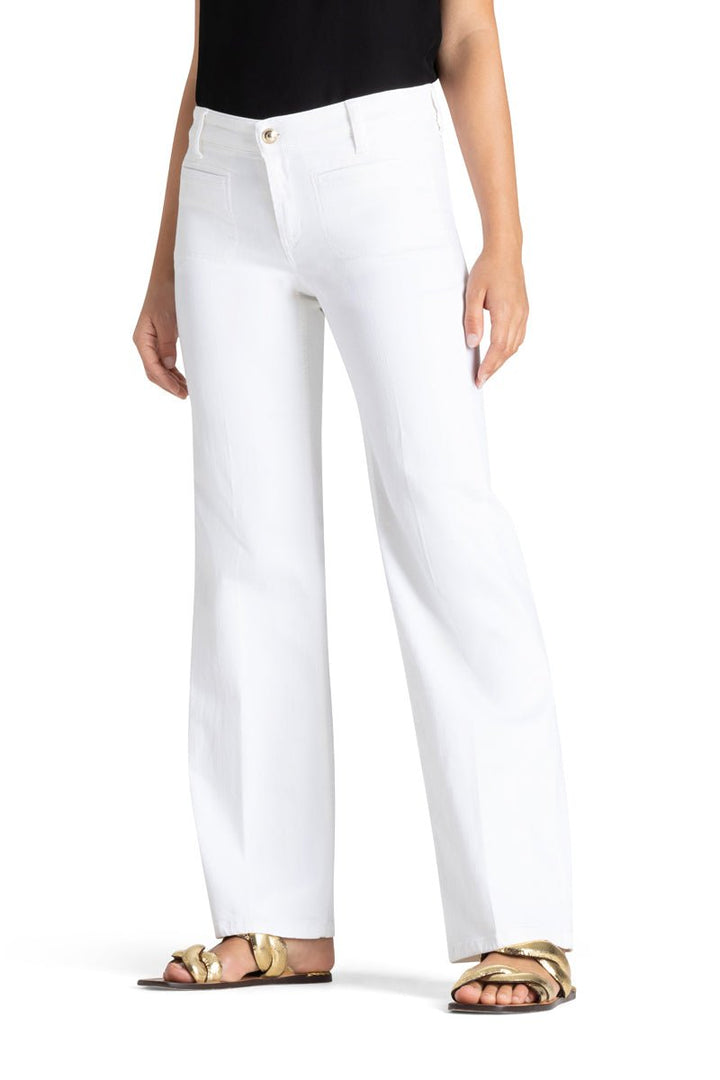 Tess Wide Leg Pure White Stone | Bukser | Smuk - Dameklær på nett