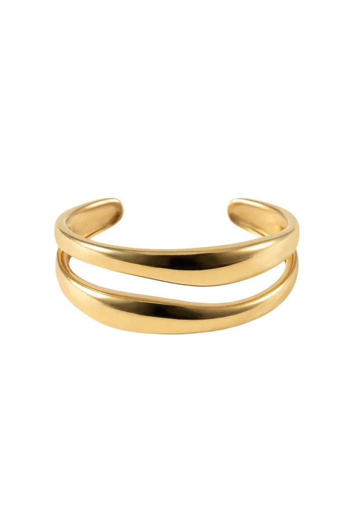 The Curved Bangle Gold | Accessories | Smuk