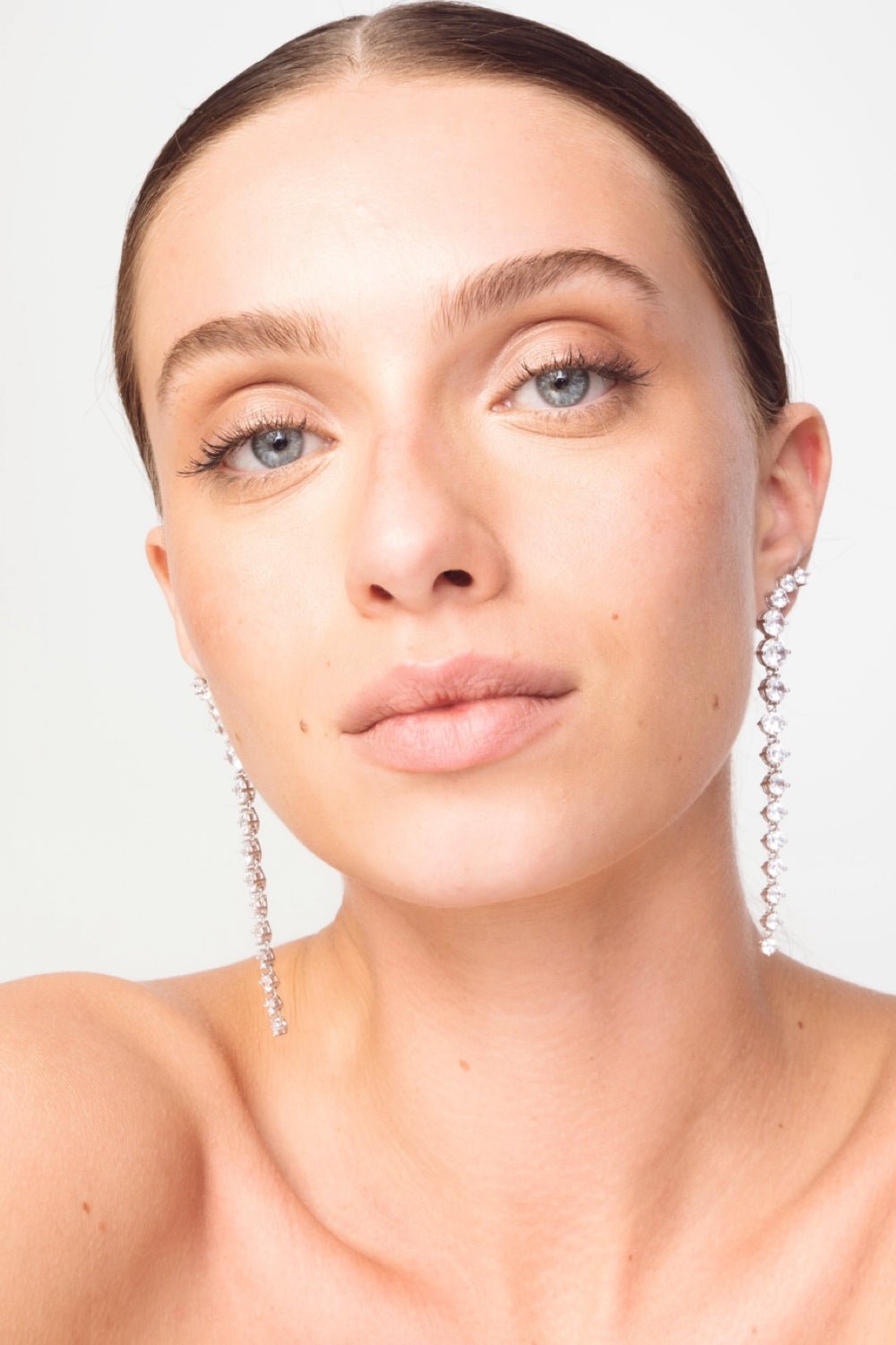 The Iced Long Earrings Silver | Accessories | Smuk - Dameklær på nett