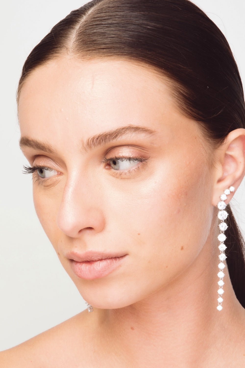 The Iced Long Earrings Silver | Accessories | Smuk - Dameklær på nett
