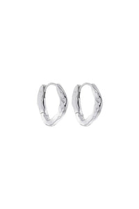 The Small Triangle Hoops Silver