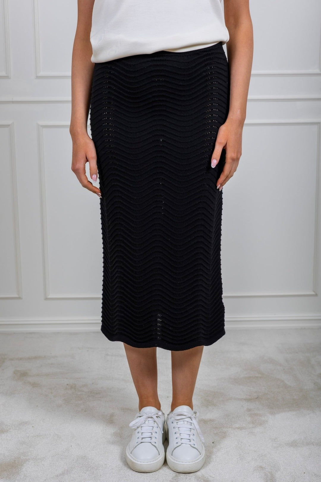 The Wave Liva Skirt Black | Skjørt | Smuk - Dameklær på nett