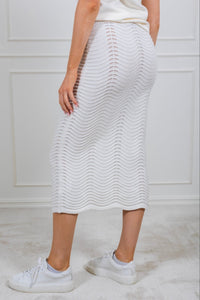 The Wave Liva Skirt White