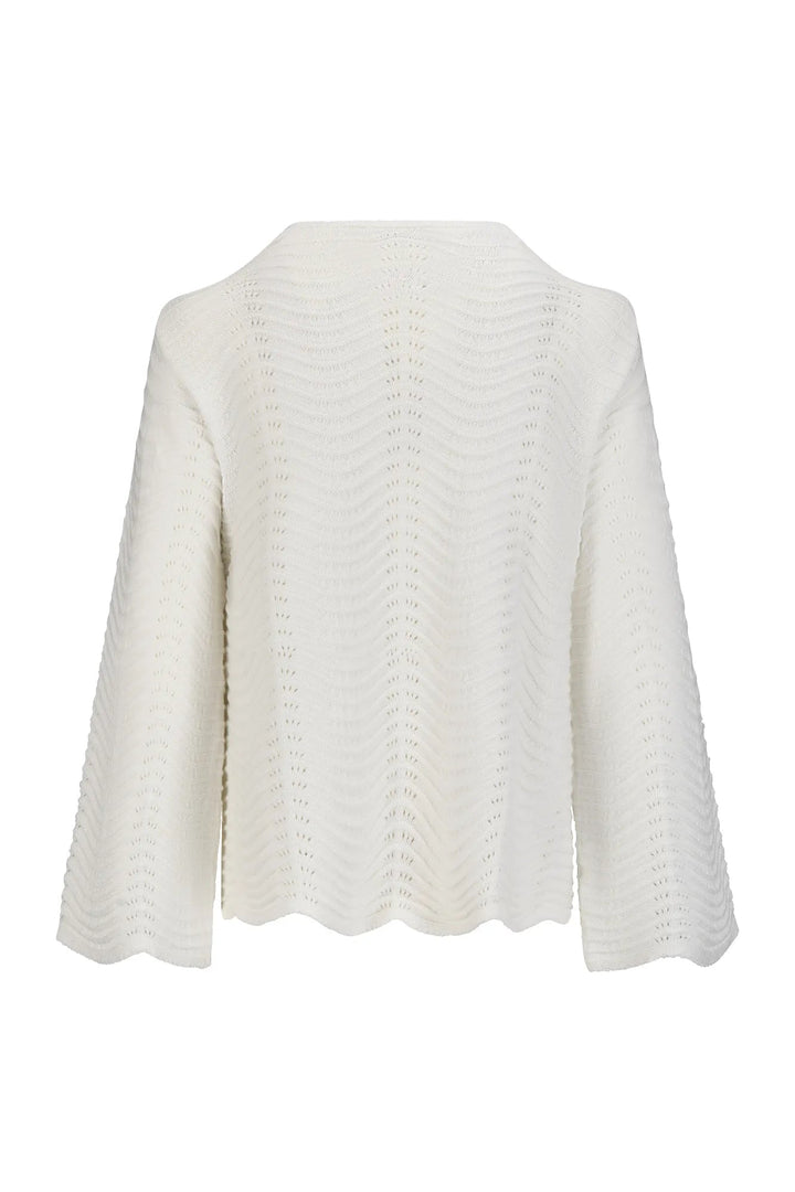 The Wave Riviera Pullover White | Genser | Smuk