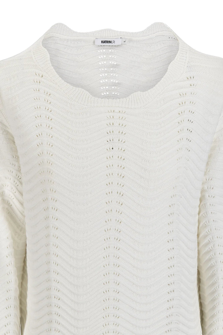 The Wave Riviera Pullover White | Genser | Smuk