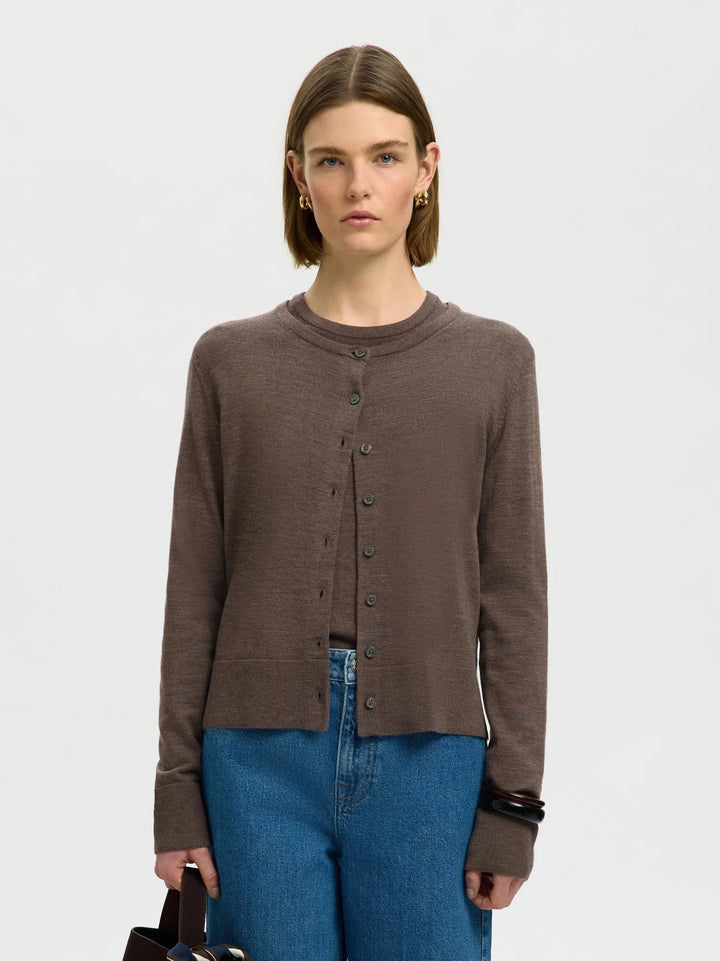 Thea Ls Knit Merino Cardigan Delicioso | Genser | Smuk