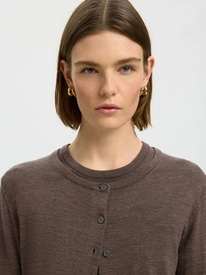 Thea Ls Knit Merino Cardigan Delicioso | Genser | Smuk
