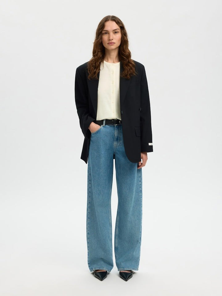 Thea Ls Knit Merino Cardigan Egret | Genser | Smuk