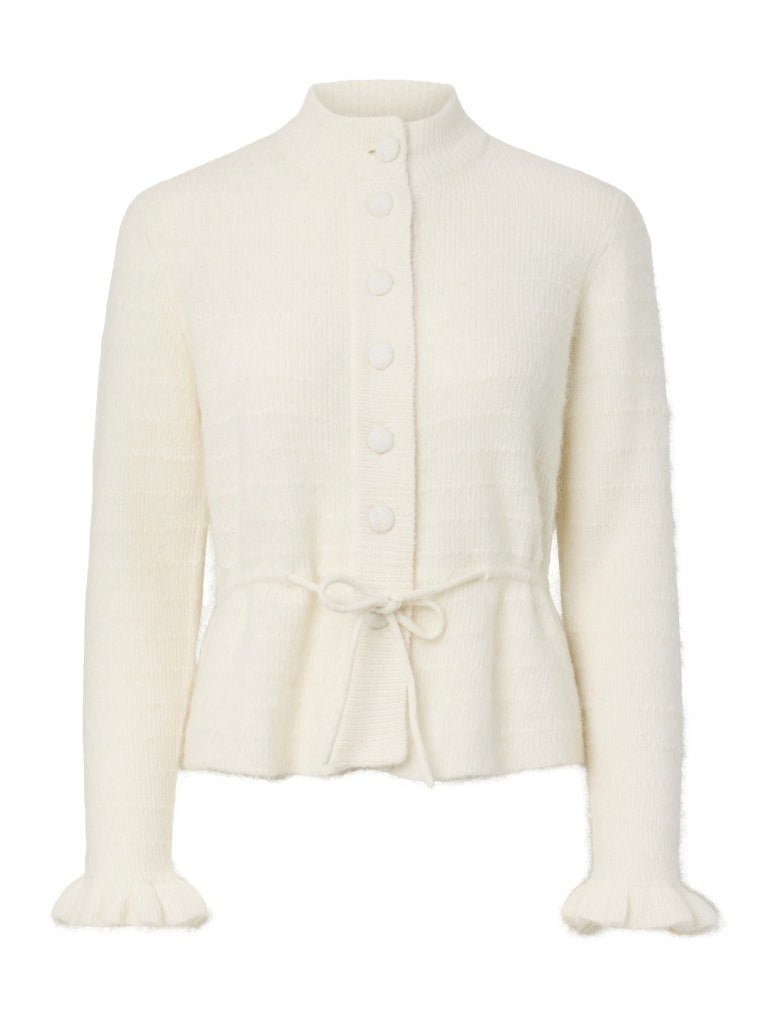 Thellis Ls Knit Cardigan Star White | Genser | Smuk - Dameklær på nett