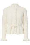 Thellis Ls Knit Cardigan Star White