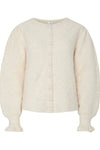Thelma Ls Wool Blend Knit Cardigan Birch