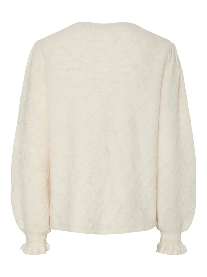 Thelma Ls Wool Blend Knit Cardigan Birch | Genser | Smuk - Dameklær på nett
