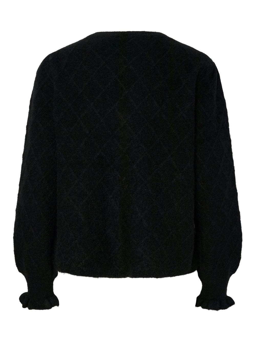 Thelma Ls Wool Blend Knit Cardigan Black | Genser | Smuk - Dameklær på nett