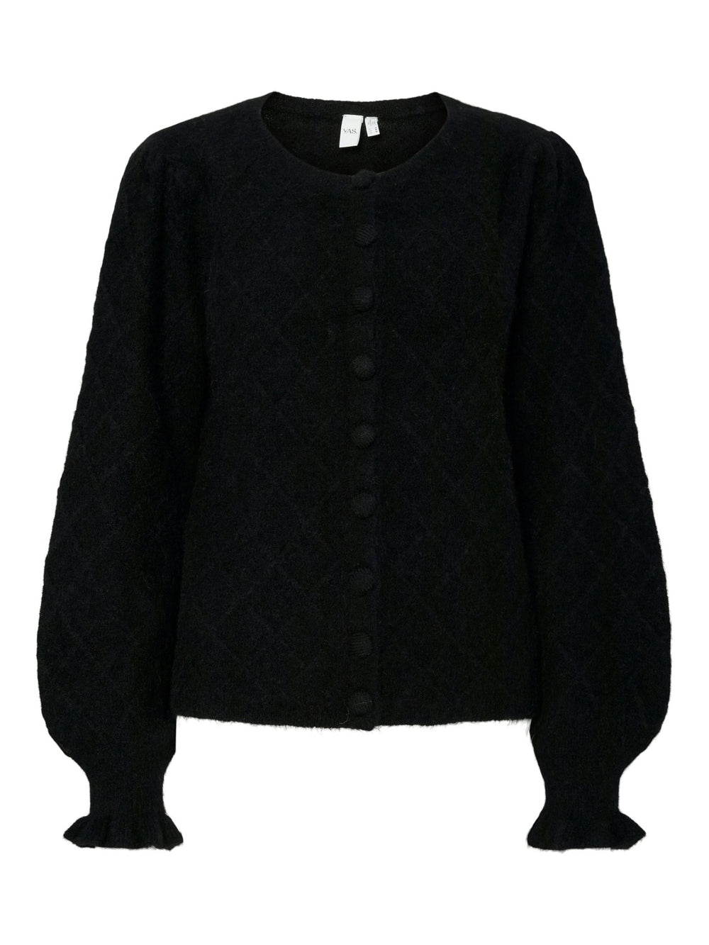 Thelma Ls Wool Blend Knit Cardigan Black | Genser | Smuk - Dameklær på nett