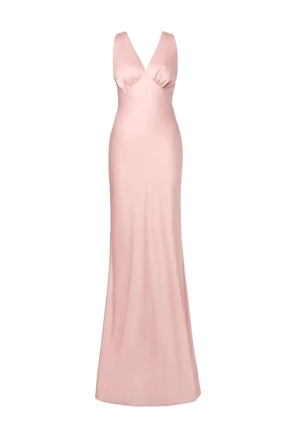 Thelma Open Back Satin Maxi Dress Blush | Kjoler | Smuk