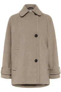Thoraiw Minona Coat R Sandy Grey Melange
