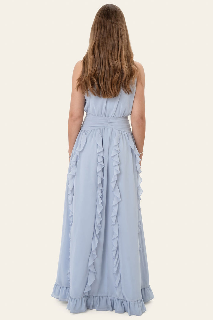 Tiana Maxi Dress Blue | Kjoler | Smuk