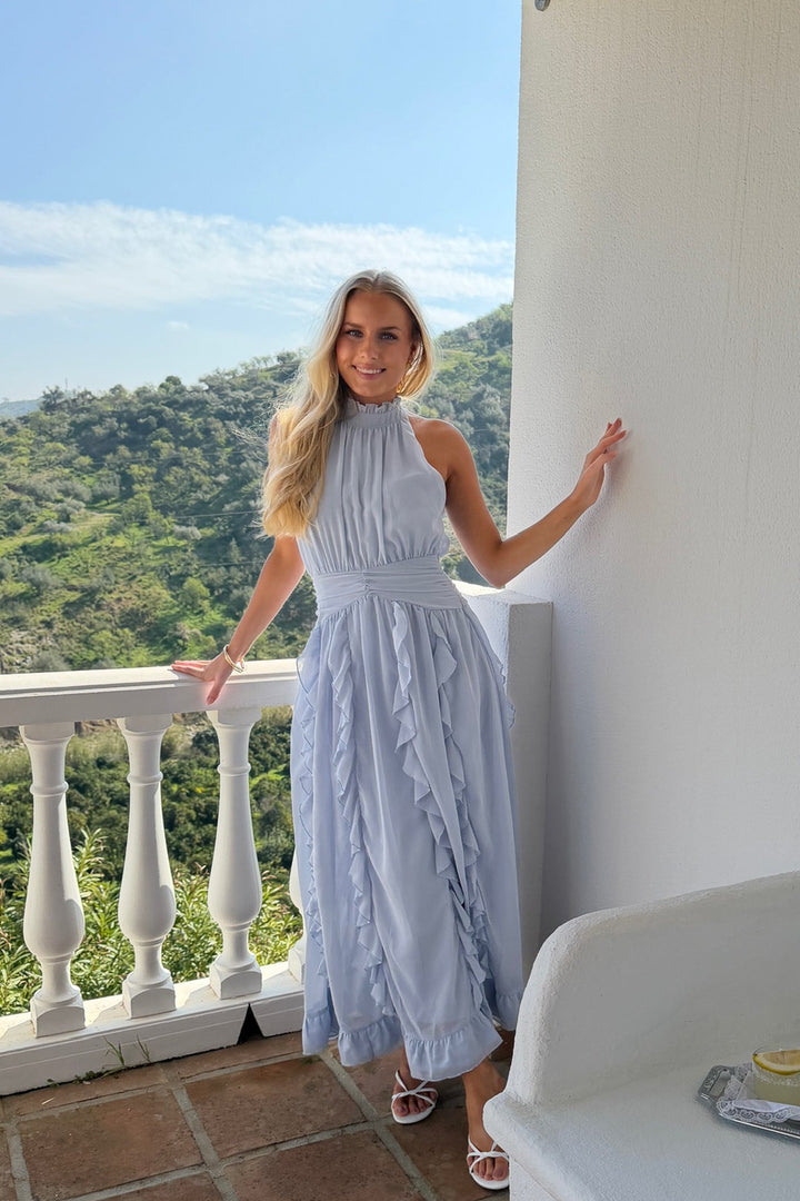Tiana Maxi Dress Blue | Kjoler | Smuk