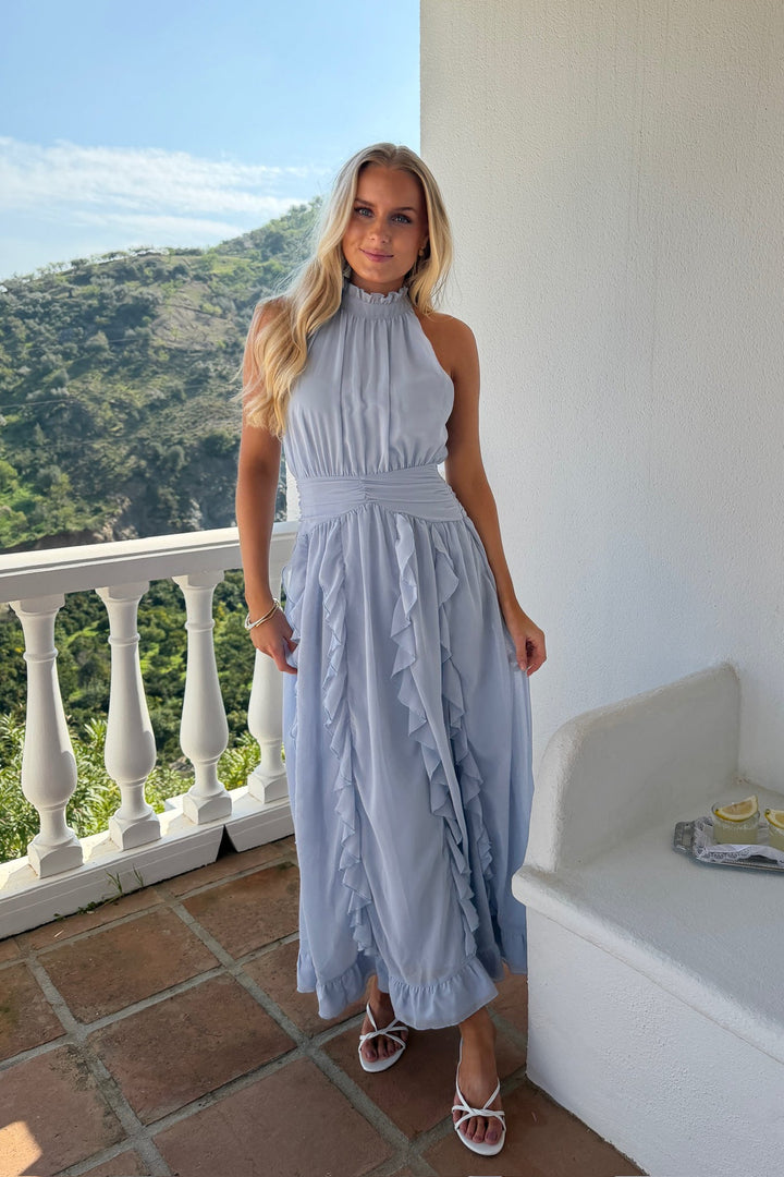 Tiana Maxi Dress Blue | Kjoler | Smuk