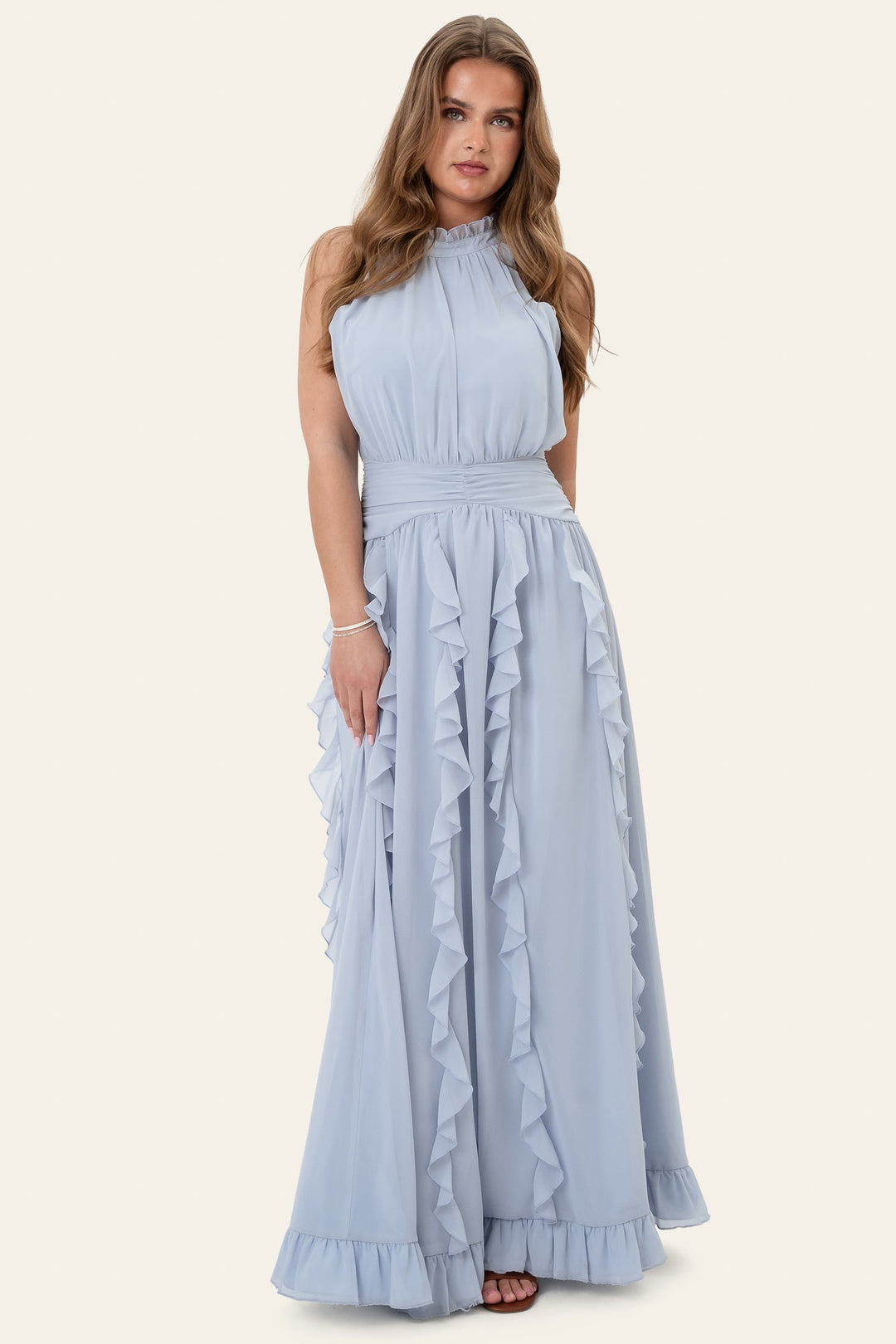 Tiana Maxi Dress Blue | Kjoler | Smuk