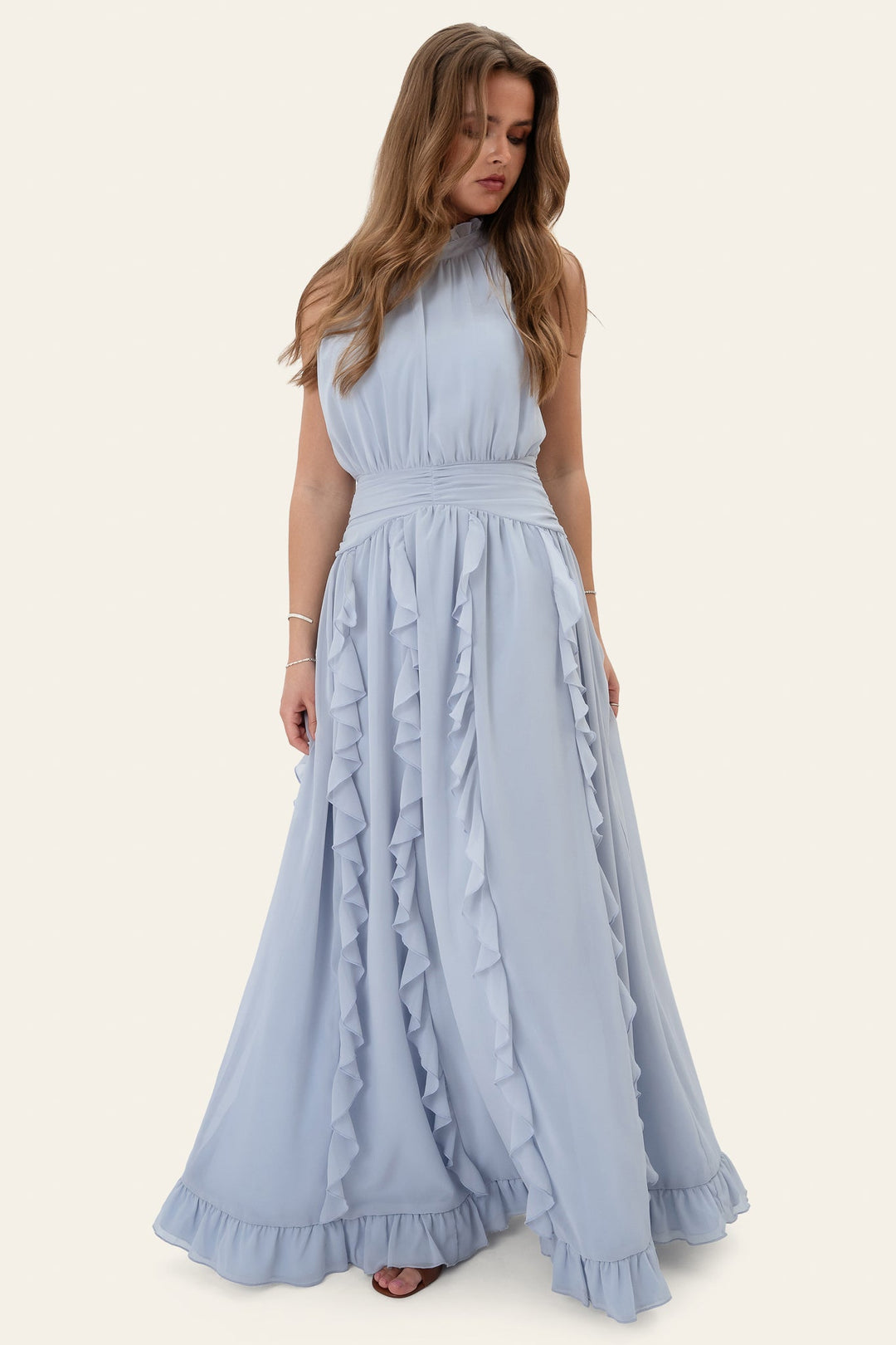 Tiana Maxi Dress Blue | Kjoler | Smuk