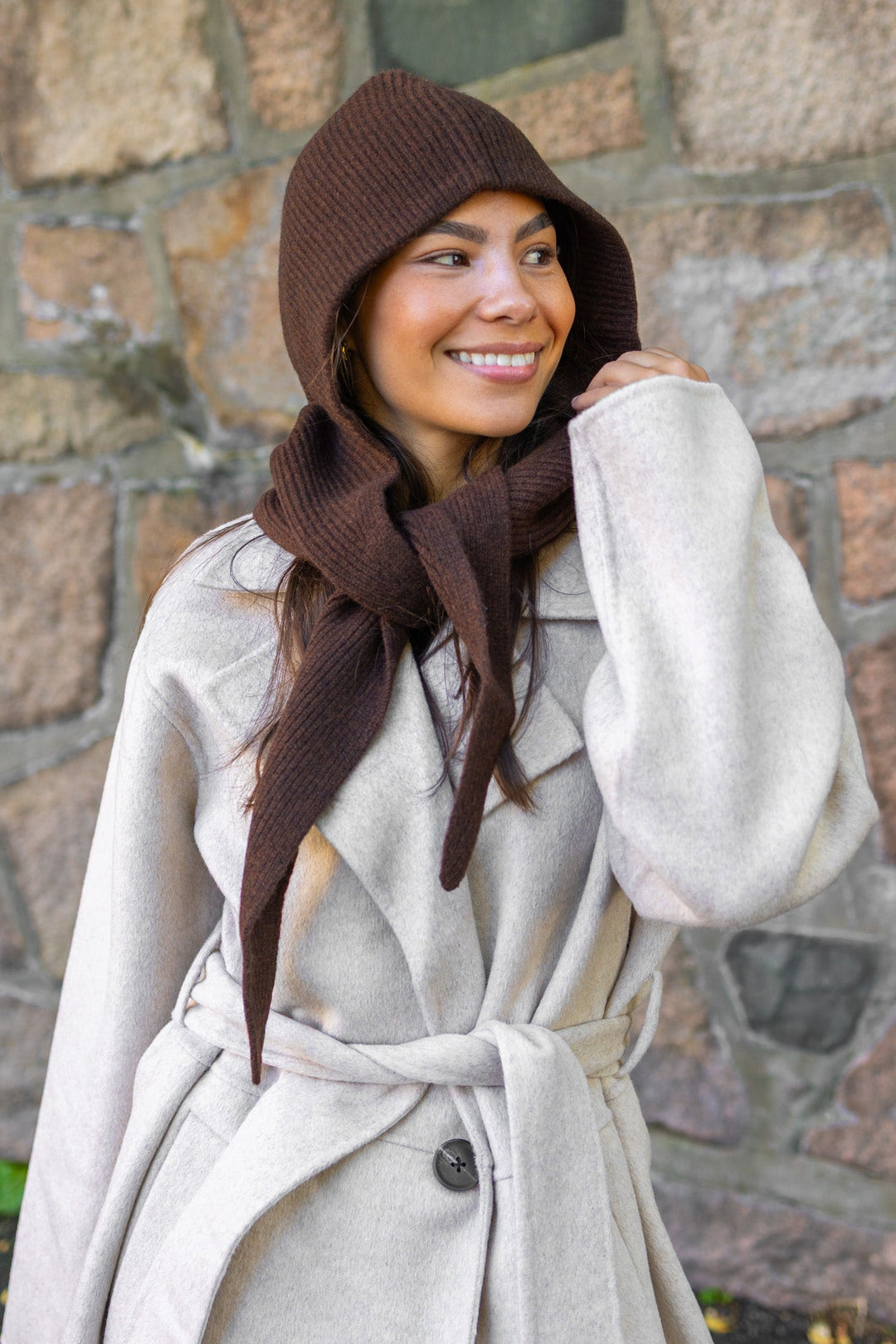 Tie Balaclava Hot Fudge Brown | Accessories | Smuk