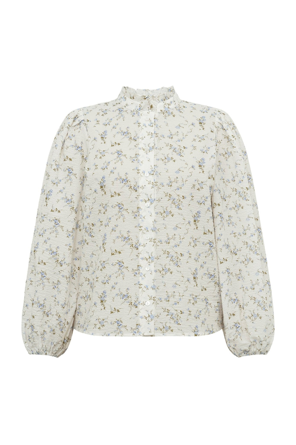 Tiffany New Shirt Off White/Blue | Skjorter og bluser | Smuk