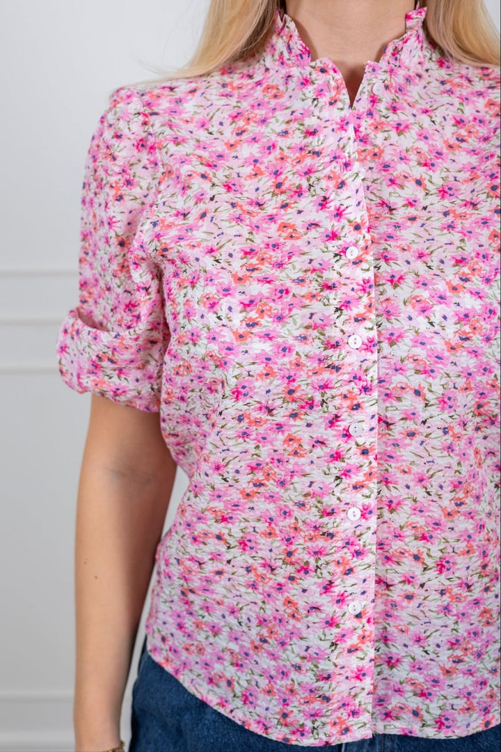Tiffany Short Sleeve Shirt Rose/Pink | Skjorter og bluser | Smuk - Dameklær på nett