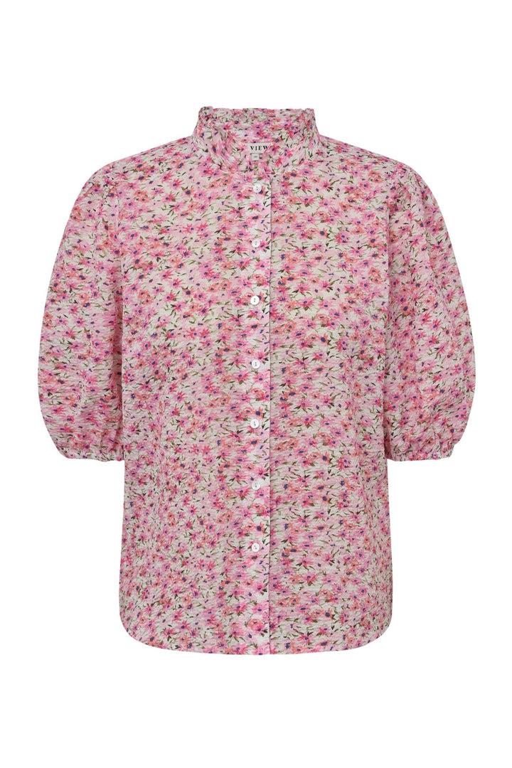 Tiffany Short Sleeve Shirt Rose/Pink | Skjorter og bluser | Smuk - Dameklær på nett