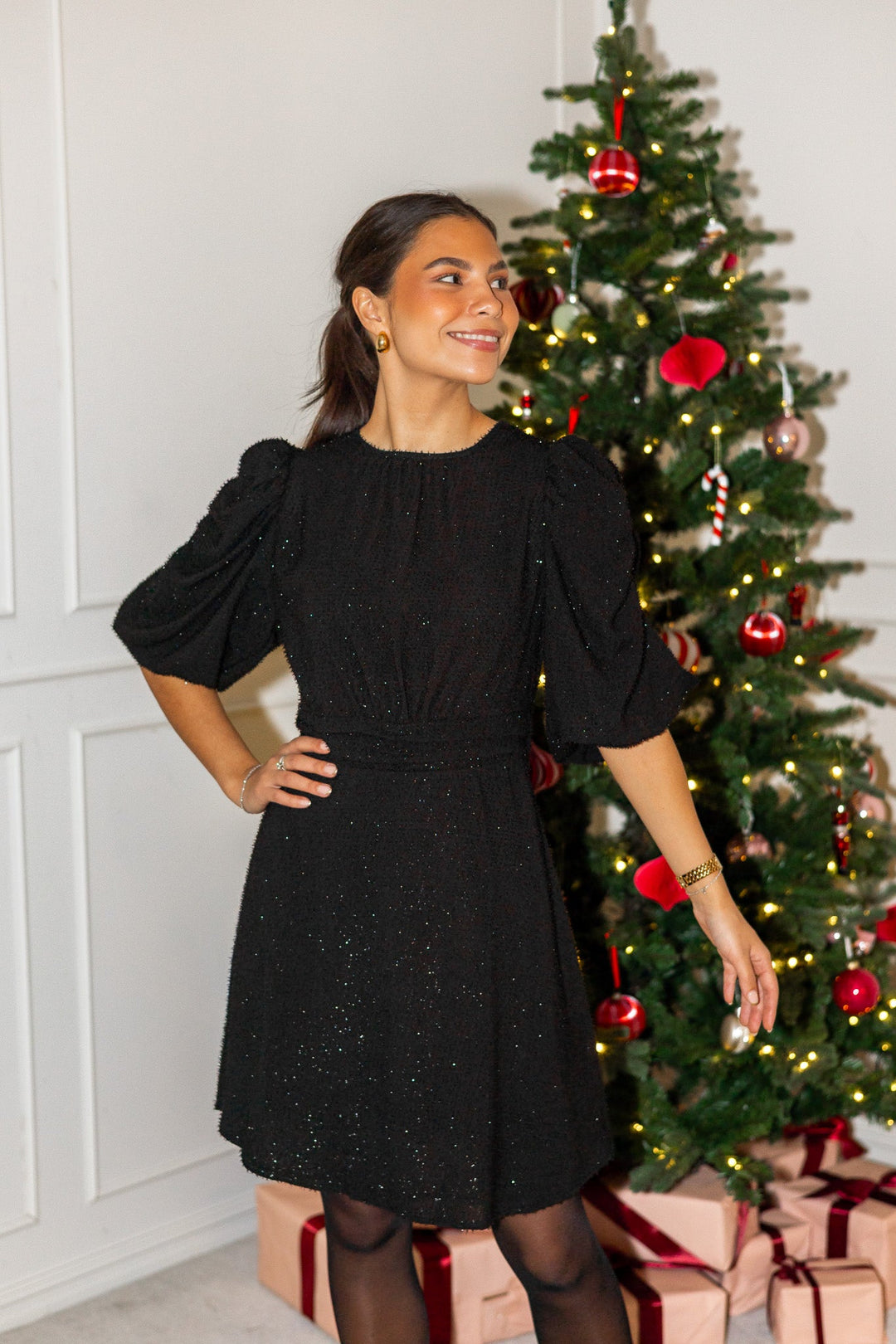 Tikka Glitz Dress Black | Kjoler | Smuk